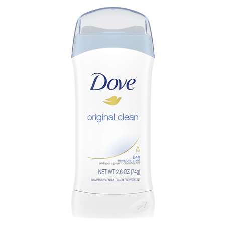 DOVE Invisible Solid Original Clean Powder Antiperspirant 2.6 oz. Bar, PK12 50730